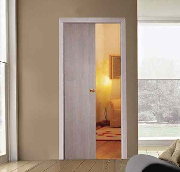 Disappearing Sliding Door Larch with handle